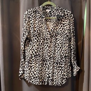 Candies Cheetah Print Blouse
